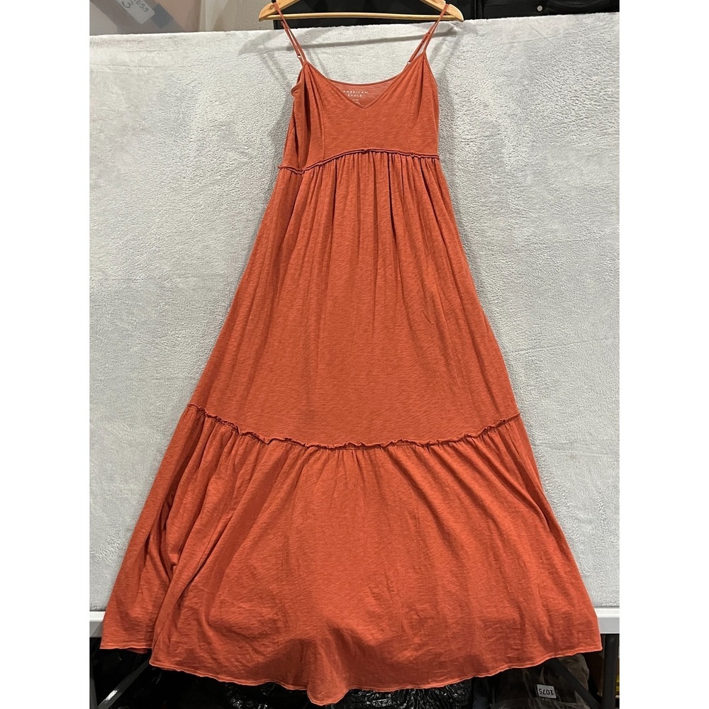 American Eagle Outfitters Rust Orange Maxi Dress